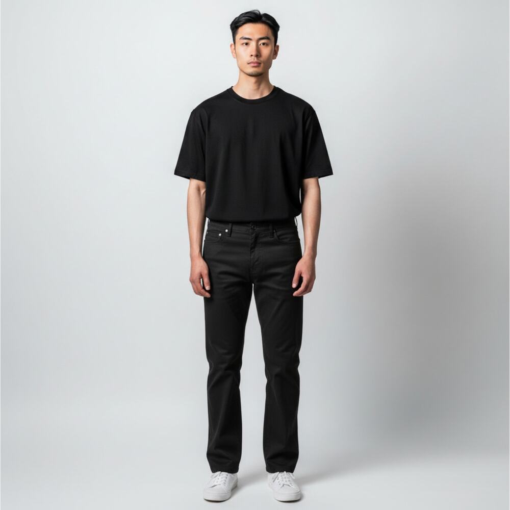 MONTERO Men's Straight Fit Jeans Size 36X30 In Black